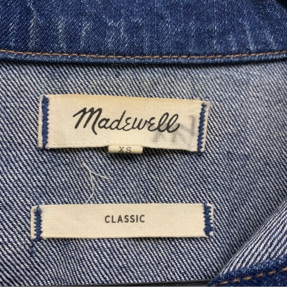 Madewell Women’s The Jean Jacket in Briarwood Wash Size XS - Picture 7 of 8